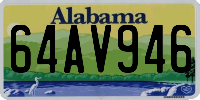 AL license plate 64AV946