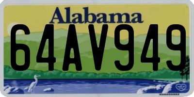 AL license plate 64AV949