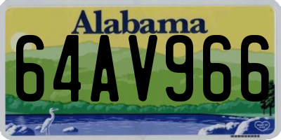 AL license plate 64AV966