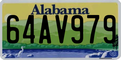 AL license plate 64AV979