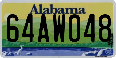 AL license plate 64AW048