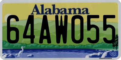 AL license plate 64AW055