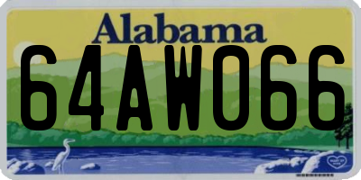 AL license plate 64AW066