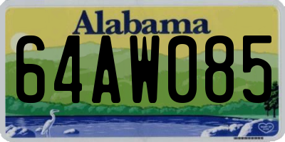 AL license plate 64AW085