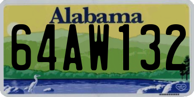 AL license plate 64AW132