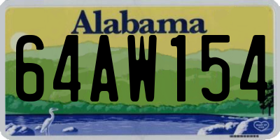 AL license plate 64AW154