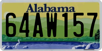 AL license plate 64AW157