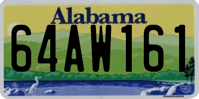 AL license plate 64AW161