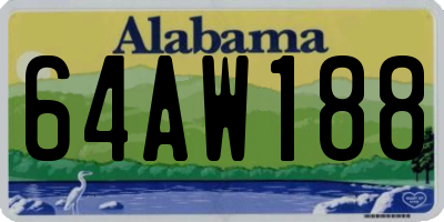 AL license plate 64AW188