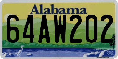 AL license plate 64AW202