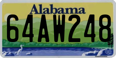 AL license plate 64AW248