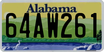 AL license plate 64AW261