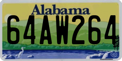 AL license plate 64AW264
