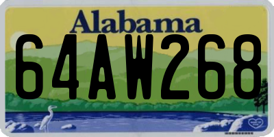 AL license plate 64AW268