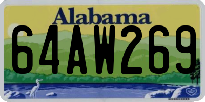 AL license plate 64AW269