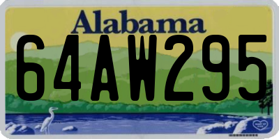 AL license plate 64AW295