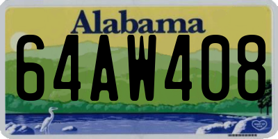 AL license plate 64AW408