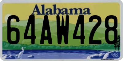 AL license plate 64AW428