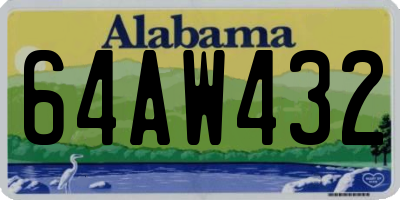 AL license plate 64AW432