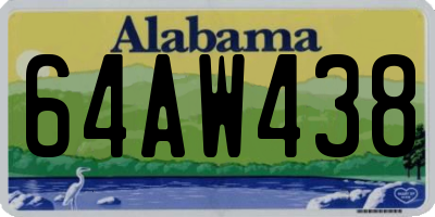 AL license plate 64AW438