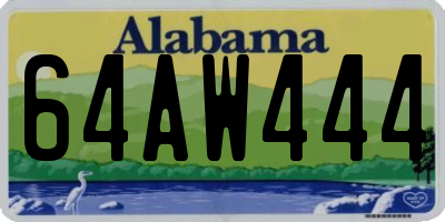 AL license plate 64AW444