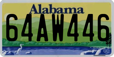AL license plate 64AW446
