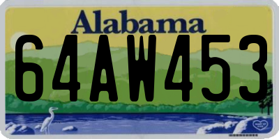AL license plate 64AW453