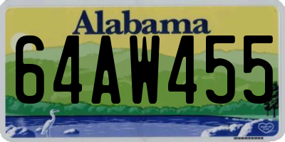 AL license plate 64AW455