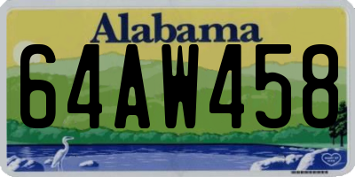 AL license plate 64AW458