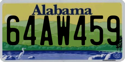 AL license plate 64AW459