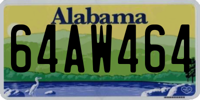 AL license plate 64AW464