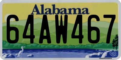 AL license plate 64AW467