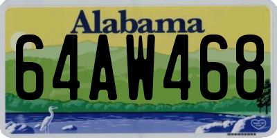 AL license plate 64AW468