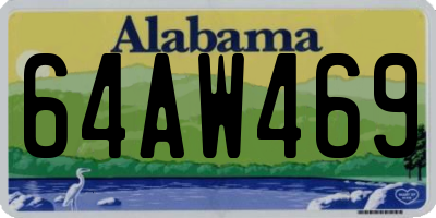 AL license plate 64AW469