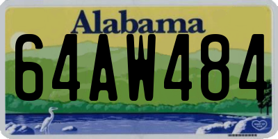 AL license plate 64AW484