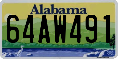 AL license plate 64AW491