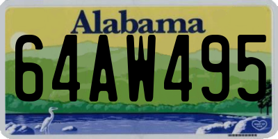 AL license plate 64AW495
