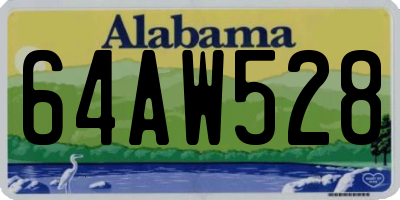 AL license plate 64AW528