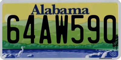 AL license plate 64AW590