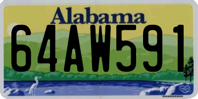 AL license plate 64AW591