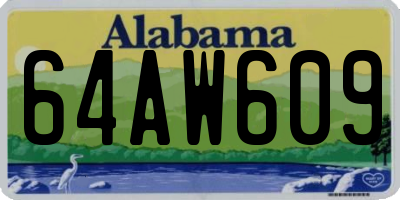 AL license plate 64AW609