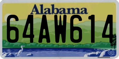 AL license plate 64AW614
