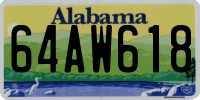 AL license plate 64AW618