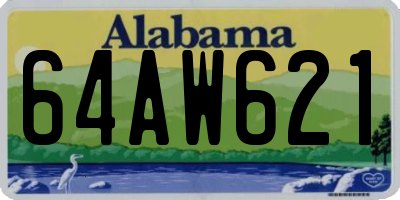 AL license plate 64AW621