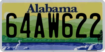 AL license plate 64AW622