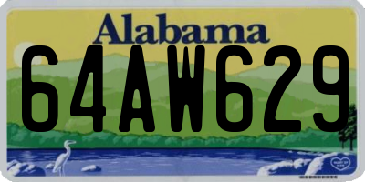 AL license plate 64AW629