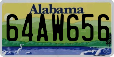 AL license plate 64AW656