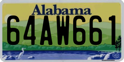 AL license plate 64AW661