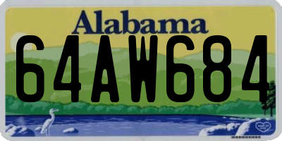 AL license plate 64AW684
