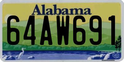 AL license plate 64AW691